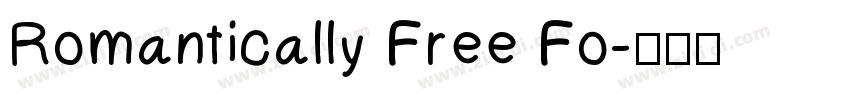 Romantically Free Fo字体转换